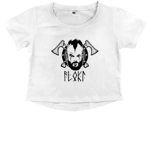 Kids' Premium Cropped T-Shirt - Викинг - Mfest