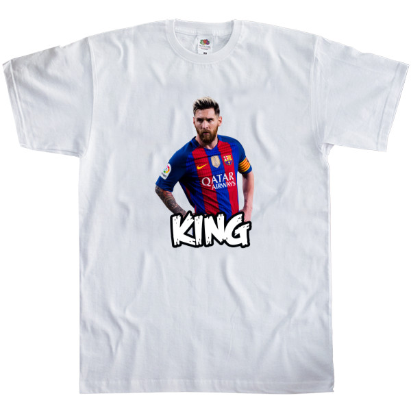 Футболка Классика Детская Fruit of the loom - Messi King - Mfest