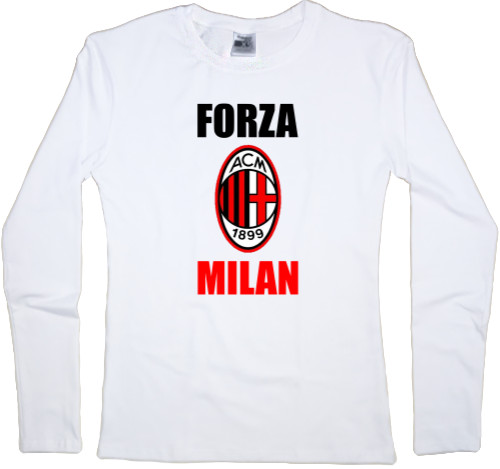 Women's Longsleeve Shirt - Forza Milan - Mfest