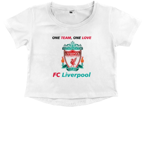 Kids' Premium Cropped T-Shirt - FC Liverpool - Mfest