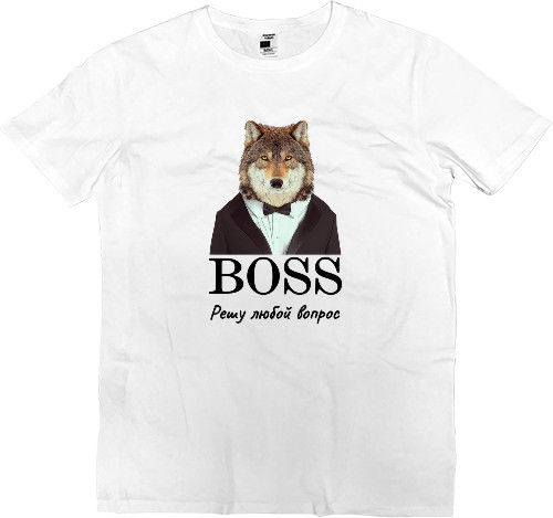 Men’s Premium T-Shirt - Boss решу любой вопрос - Mfest