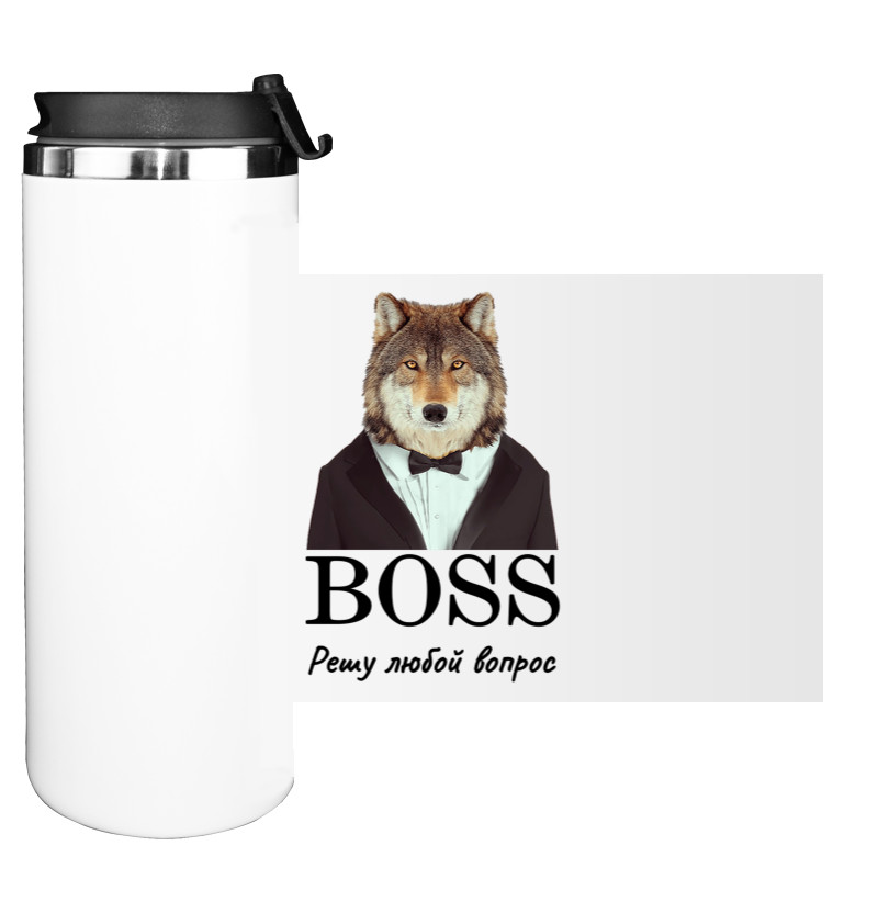 Water Bottle on Tumbler - Boss решу любой вопрос - Mfest