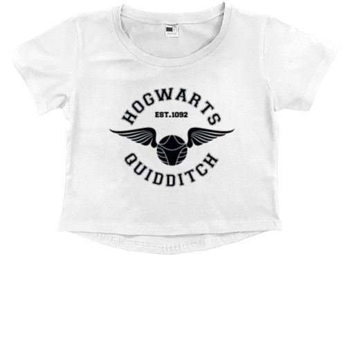 Kids' Premium Cropped T-Shirt - Hogwarts - Mfest