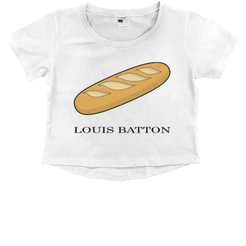 Kids' Premium Cropped T-Shirt - Louis Batton - Mfest