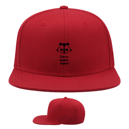 Snapback Baseball Cap - Еноты правят миром2 - Mfest