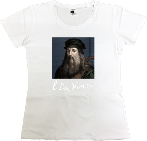 Women's Premium T-Shirt - Leonardo da Vinci3 - Mfest