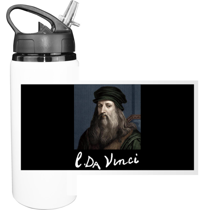 Sport Water Bottle - Leonardo da Vinci3 - Mfest