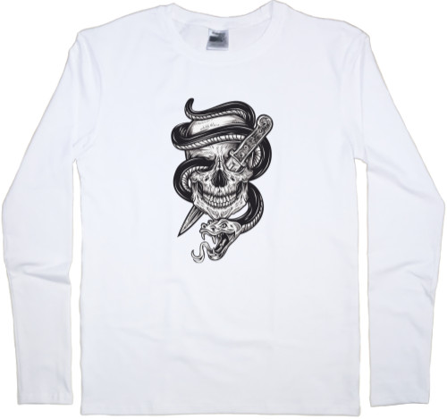 Men's Longsleeve Shirt - Skull Snake - Mfest