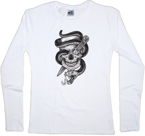 Women's Longsleeve Shirt - Skull Snake - Mfest