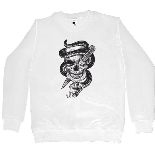 Women's Premium Sweatshirt - Skull Snake - Mfest