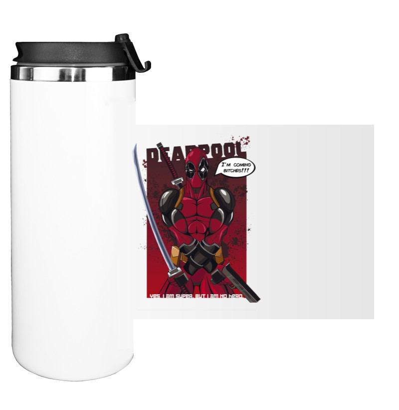 Water Bottle on Tumbler - Deadpool I'm Coming Bitches! - Mfest