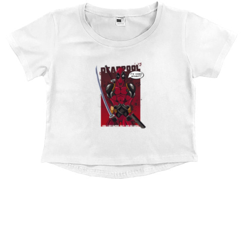 Kids' Premium Cropped T-Shirt - Deadpool I'm Coming Bitches! - Mfest