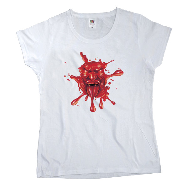 Women's T-shirt Fruit of the loom - Дьявол Арт - Mfest