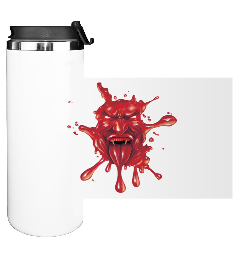 Water Bottle on Tumbler - Дьявол Арт - Mfest