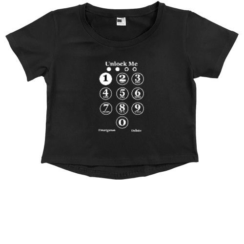 Kids' Premium Cropped T-Shirt - Unlock Me - Mfest