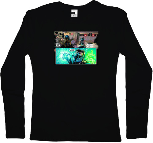 Women's Longsleeve Shirt - Mortal Kombat Finish Him - Mfest