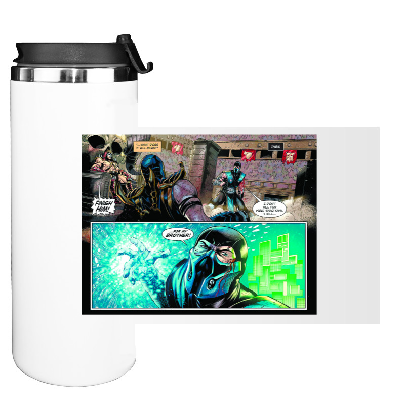 Water Bottle on Tumbler - Mortal Kombat Finish Him - Mfest