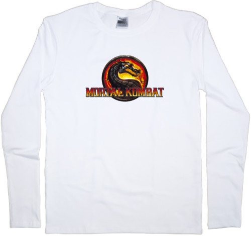 Kids' Longsleeve Shirt - Mortal Kombat Logo - Mfest