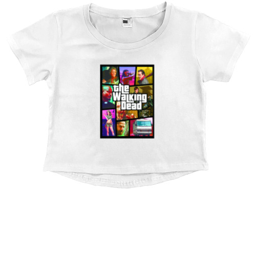 Kids' Premium Cropped T-Shirt - The Walking Dead GTA - Mfest