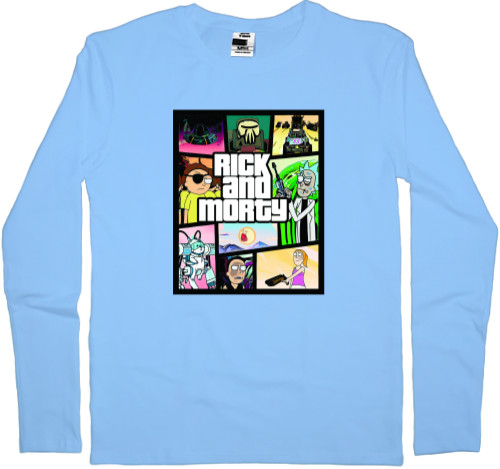 Men's Longsleeve Shirt - Rick and Morty GTA - Mfest