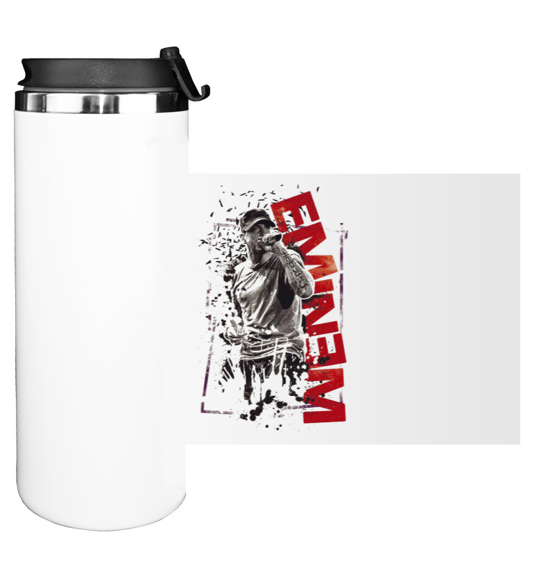 Water Bottle on Tumbler - Eminem Poster - Mfest