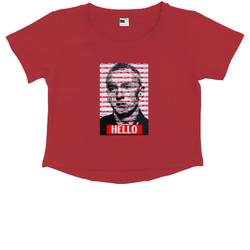 Kids' Premium Cropped T-Shirt - Eminem Hello - Mfest