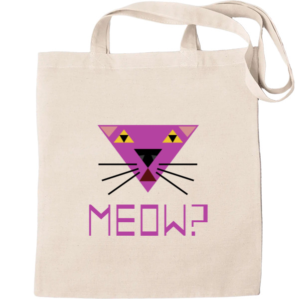 Tote Bag - Мяу? Кошка, минимализм. - Mfest