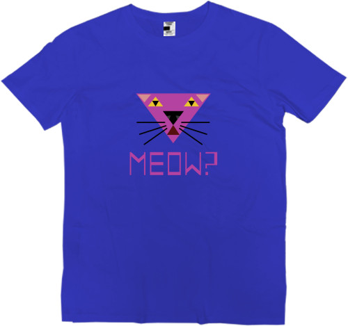 Kids' Premium T-Shirt - Мяу? Кошка, минимализм. - Mfest