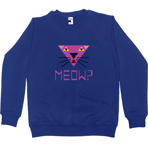 Women's Premium Sweatshirt - Мяу? Кошка, минимализм. - Mfest