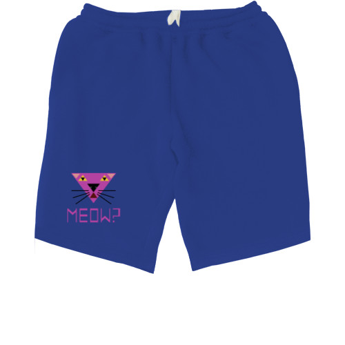 Men's Shorts - Мяу? Кошка, минимализм. - Mfest