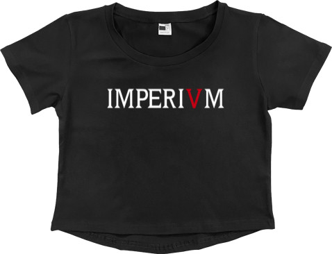 Women's Cropped Premium T-Shirt - Oxxxymiron Imperivm - Mfest