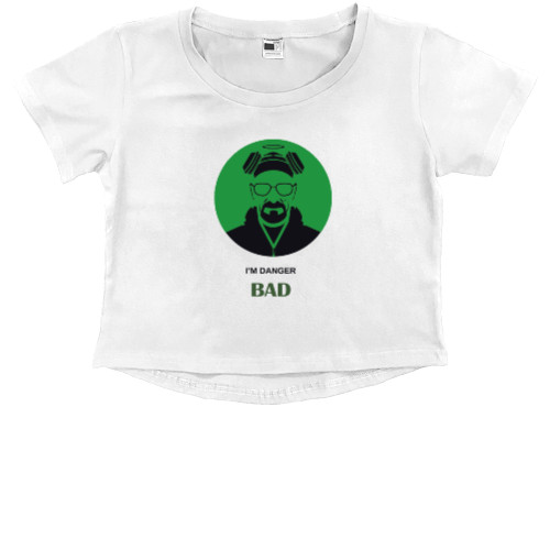 Kids' Premium Cropped T-Shirt - I'm Danger Bad - Mfest