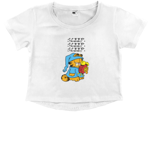 Kids' Premium Cropped T-Shirt - Гарфилд2 - Mfest