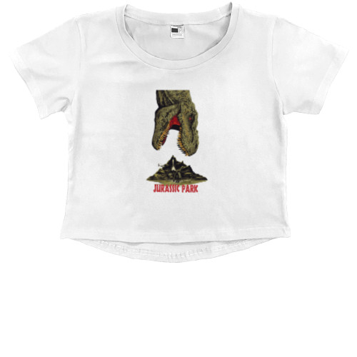 Kids' Premium Cropped T-Shirt - Jurassic Park - Mfest