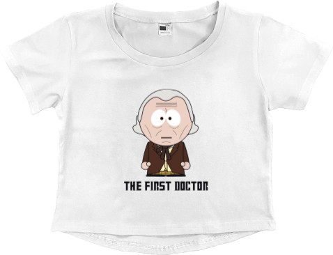 Women's Cropped Premium T-Shirt - South Park Doctor - Mfest