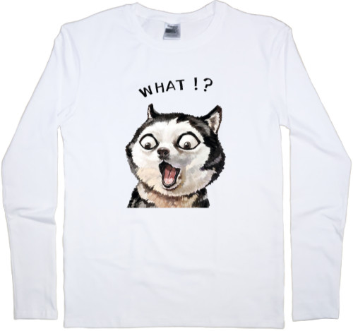 Kids' Longsleeve Shirt - Хаски What? - Mfest