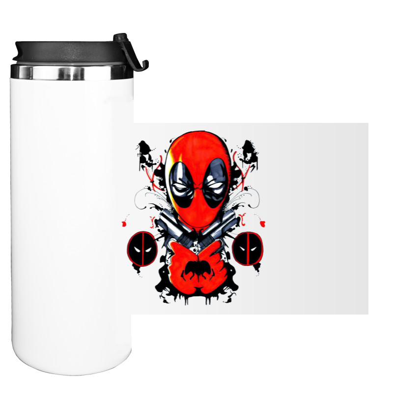 Water Bottle on Tumbler - Дэдпул Арт - Mfest