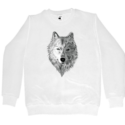 Men’s Premium Sweatshirt - Wolf Art - Mfest