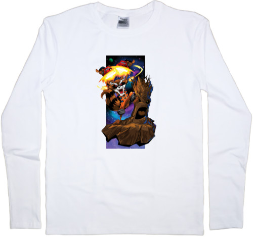 Guardians of the Galaxy - Kids' Longsleeve Shirt - Стражи Галактики Арт - Mfest