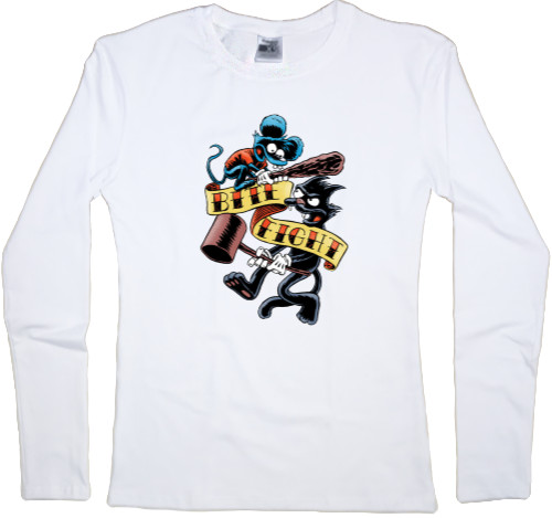 Women's Longsleeve Shirt - Simpsons Art - Mfest