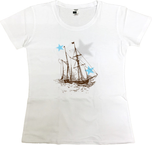 Women's Premium T-Shirt - Ship Art - Mfest