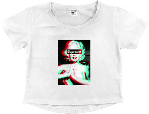 Women's Cropped Premium T-Shirt - Supreme Girl - Mfest