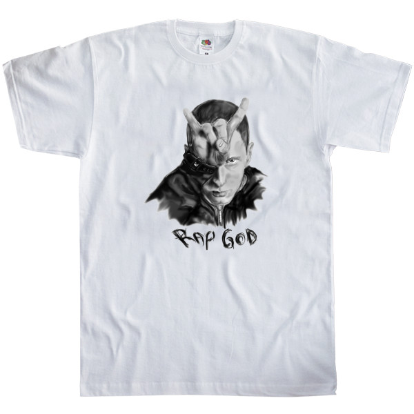 Kids' T-Shirt Fruit of the loom - Eminem Rap God Art - Mfest