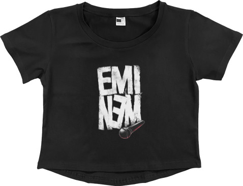 Women's Cropped Premium T-Shirt - Eminem Recovery - Mfest