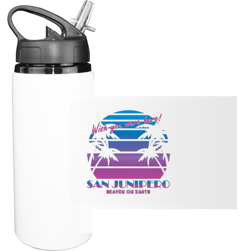 Sport Water Bottle - Black Mirror 8 - Mfest