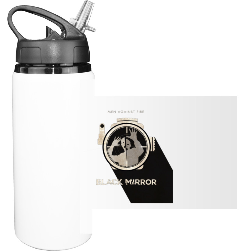 Sport Water Bottle - Black Mirror 6 - Mfest