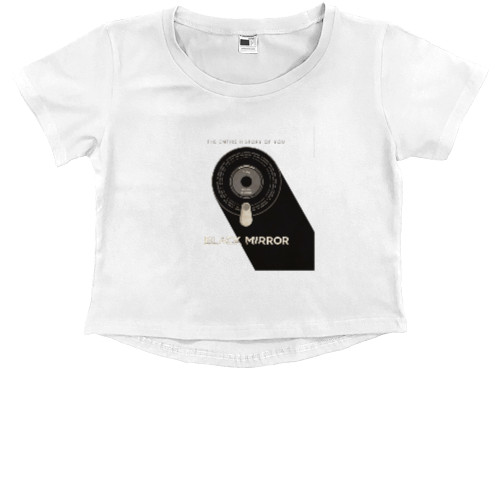 Kids' Premium Cropped T-Shirt - Black Mirror 3 - Mfest