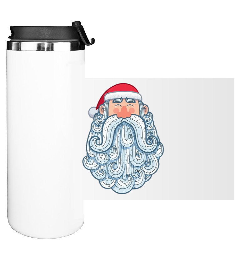 Water Bottle on Tumbler - Санта бородач - Mfest