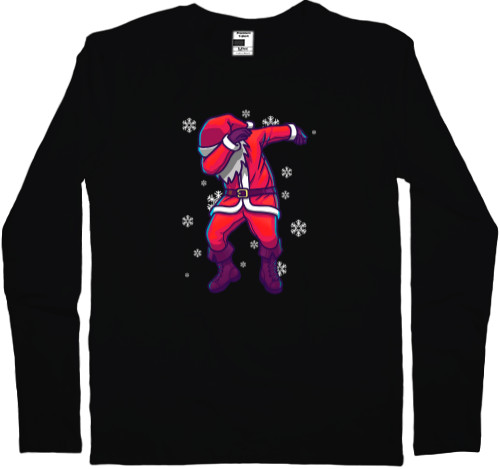 Men's Longsleeve Shirt - Dancing Santa - Mfest