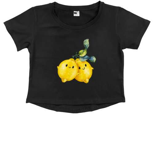 Kids' Premium Cropped T-Shirt - Пара лимонов - Mfest